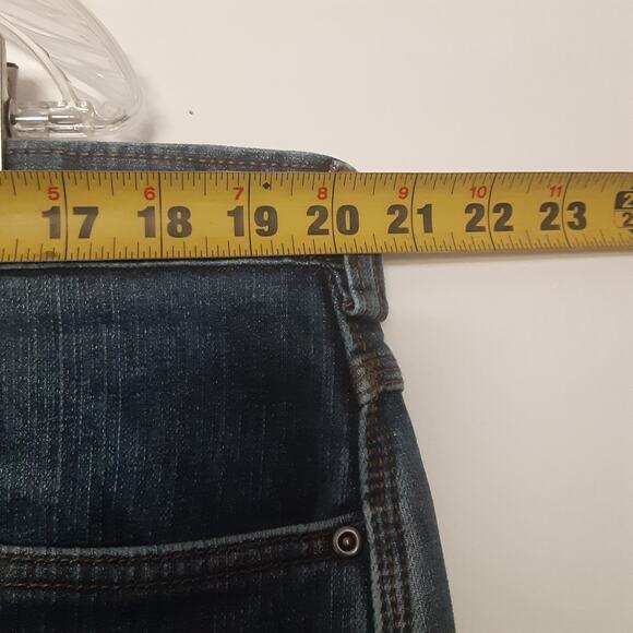 Duluth Trading Men 42x30 Flex Ballroom Mid Rise Dark Wash Blue Jean READ - Picture 7 of 9